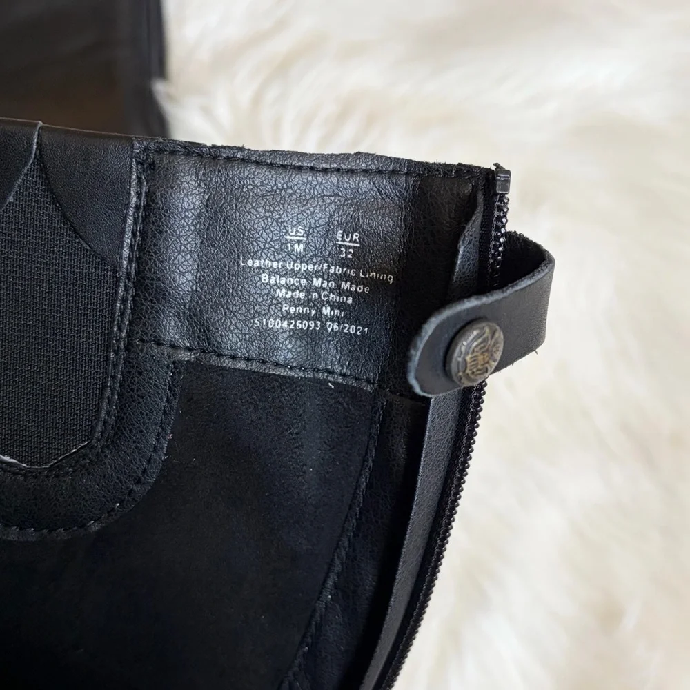 Sam Edelman NEW Kids’ Penny Tall Leather Riding Boots Black 1